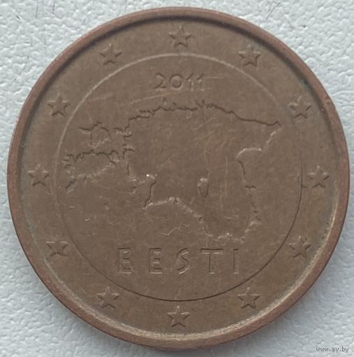 Эстония 2 евроцента 2011 г.