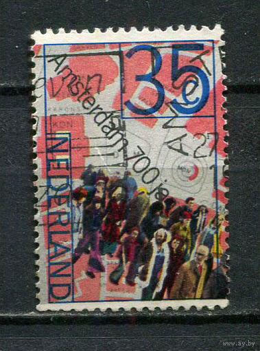 Нидерланды - 1975 - 700-летие Амстердама 35C - [Mi.1045A] - 1 марка. Гашеная.  (Лот 44HP)-T2P41