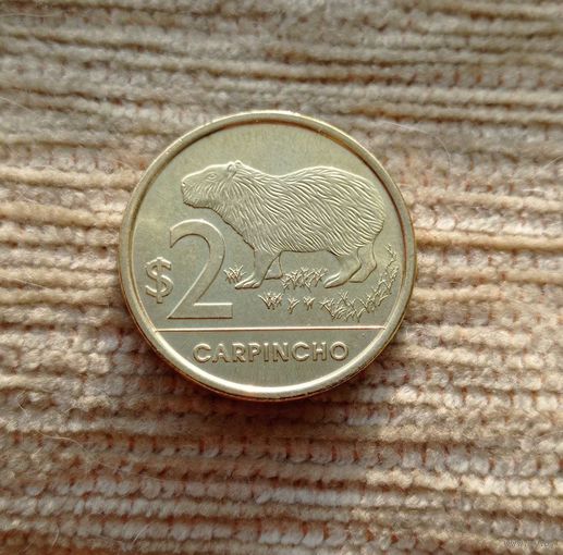 Werty71 Уругвай 2 песо 2011 Капибара