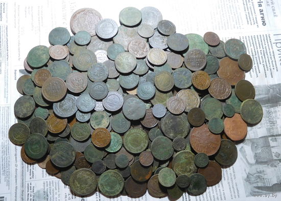 Царския манеты(около 1,9кг, всё вместе)с рубля