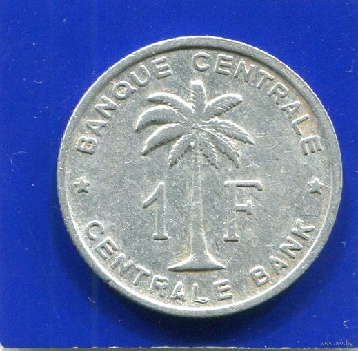 Бельгийское Конго , Руанда - Урунди , 1 франк 1959