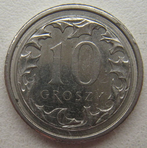 Польша 10 грошей 2011 г.