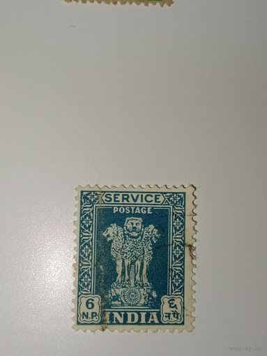 Индия 1957 с изображением Львиной капители Ашоки