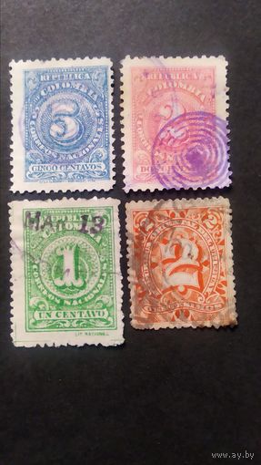 Колумбия\465фе\1908 цифры