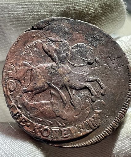 2 копейки 1759 года без МЦ.Перечекан.Кладовая.Состояние!