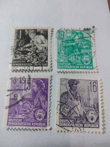ГЕРМАНИЯ ГДР 1953 из серии Пятилетний план