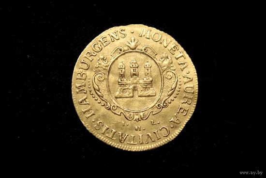 Дукат 1735 г. Гамбург (Священная римская империя), Карл VI. Редкая!