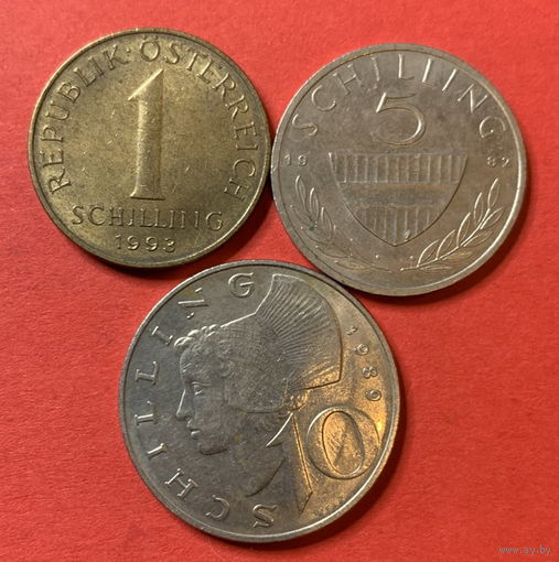 Австрия 3 монеты