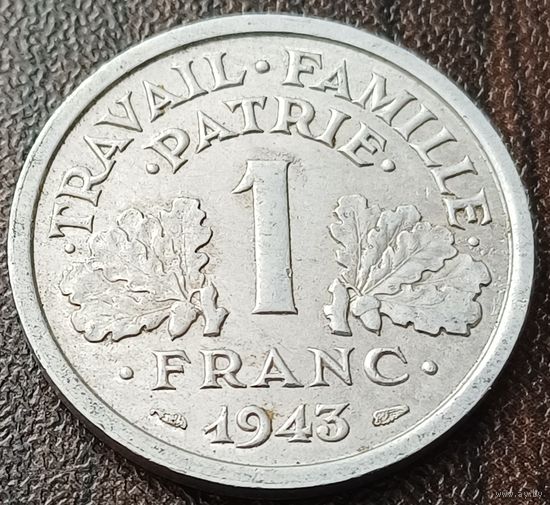 Франция 1 франк, 1943    ( 1-15-5 )