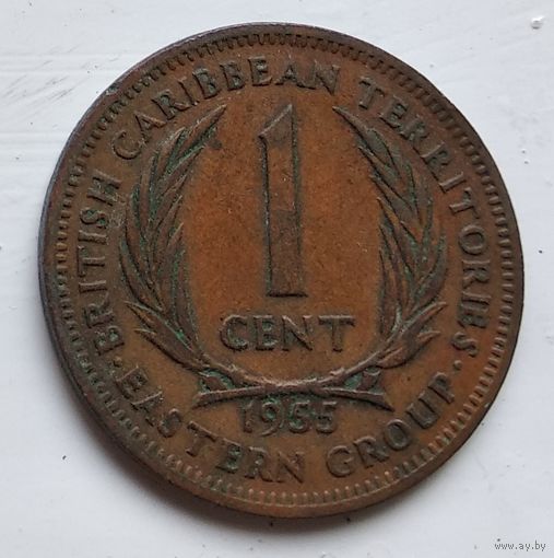 Восточные Карибы 1 цент, 1955 4-8-4