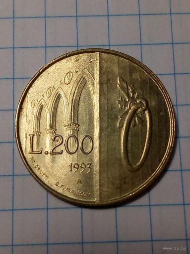 200 лир Сан-Марино 1993 год