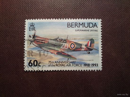 Бермудские острова 1993 г.Супермарин Спитфайр.Лучший истребитель битвы за Британию в 1940 г./41а/