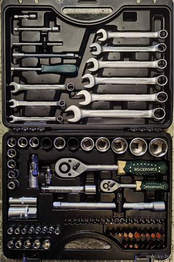 Набор инструментов Rock FORCE 82+6пр., 1/2'',1/4'' Новый. Минск