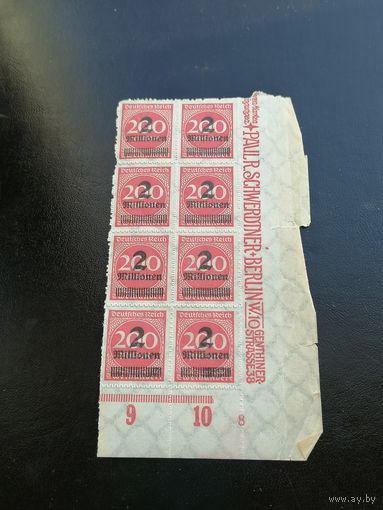 200 марок надпечатка 2000000