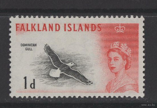 Фолкленды / Falkland Is 1966* 1d  Доминиканская чайка