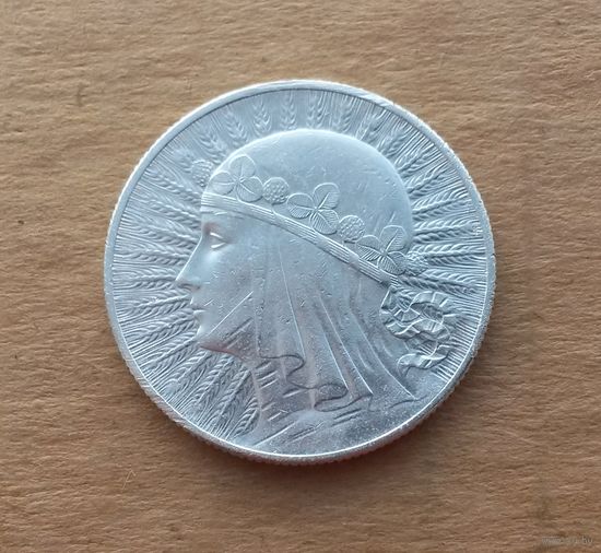 Польша, 5 злотых 1932 г., серебро 0.750, Полония (Ядвига)