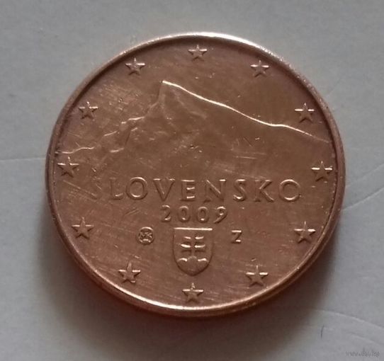 1 евроцент Словакия 2009 г.