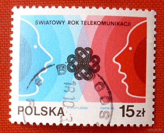 Польша. Всемирный год телекоммуникаций. ( 1 марка ) 1983 года.