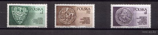 1975 Польша Династия Пястов в Силезии Mi PL 2416-8 - Монеты - 3 марки MNH **\\ПЛ