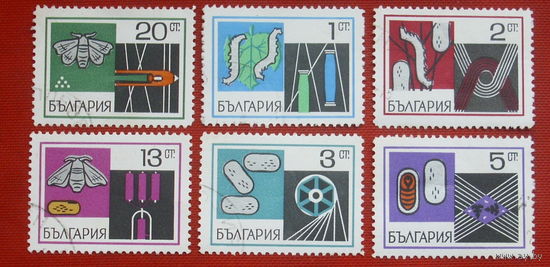 Болгария. Насекомые. Бабочка. ( 6 марок ) 1969 года. 11-10.