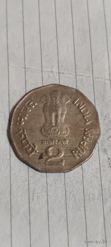 Индия 2 рупий 2002