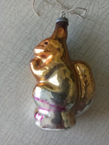 Ёлочная игрушка "БЕЛОЧКА" (СССР).