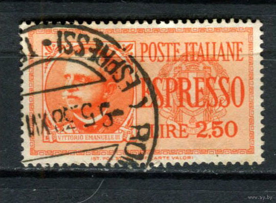 Королевство Италия - 1933 - Марка экспресс-почты 2,5L - [Mi. 436] - полная серия - 1 марка. Гашеная.  (Лот 42BF)