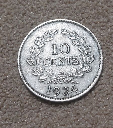 Саравак 10 центов, 1934 Чарльз Вайнер Брук