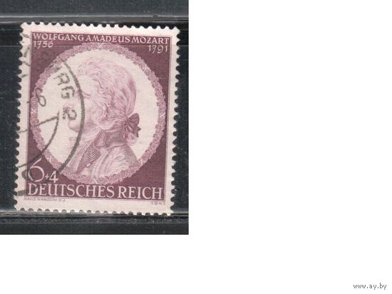 Германия-1941,(Мих.810) гаш. , Моцарт, (одиночка)