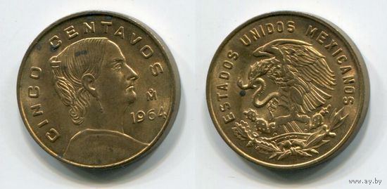 Мексика. 5 сентаво (1964, XF)