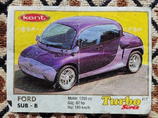 Вкладыш Turbo (Турбо) Super (серия 401-470, Супер), номер 417, Ford Sub-B. Возможен небольшой торг.
