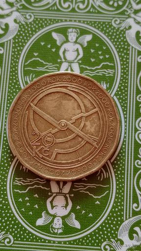 Чехия 20 крон 2000 Миллениум