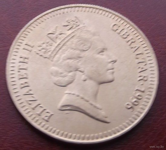 Гибралтар. 5 фунтов 1996