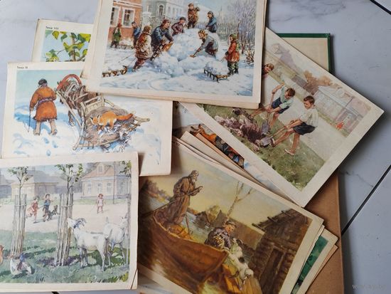 Альбом сюжетных картинок. СССР. Соц реализм. 1966г.