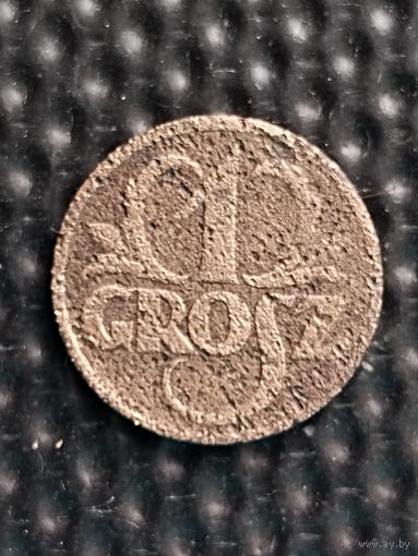 Польша 1 грош 1930 г.,РЕДКИЙ ГОД, без мц.