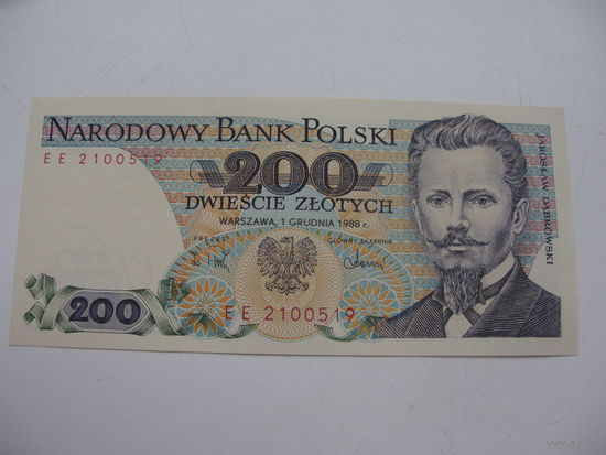 Польша 200 злотых 1988