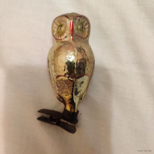 Ёлочная игрушка Совушка на прищепке 0106