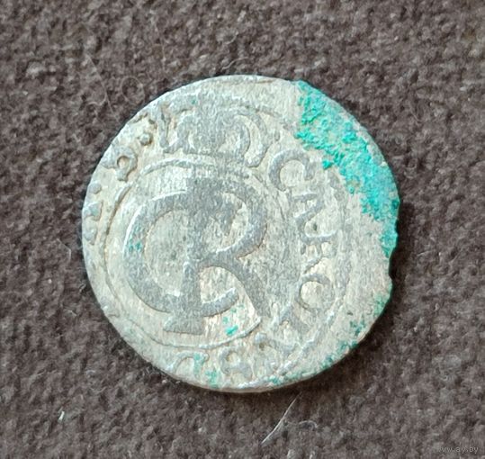 Солид (шиллинг) Карл ХI Ливония, Рига (1660-1697)