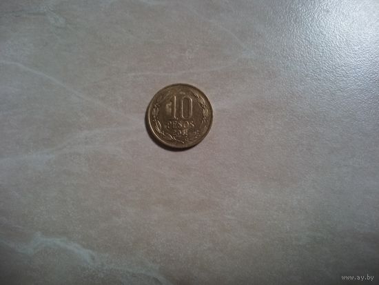 10 песо 2011 Чили