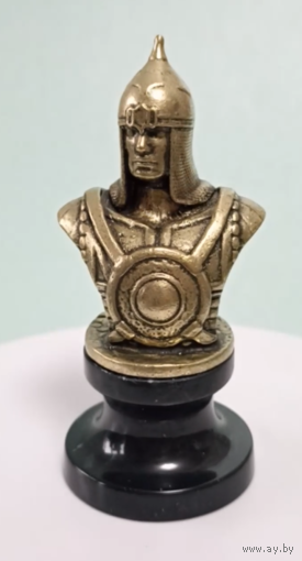 Бюст Русский Витязь Латунь/Мрамор