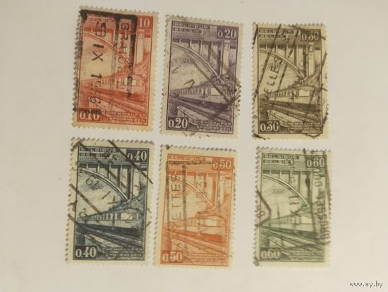 Бельгия 1930  6 м   ж/д марки