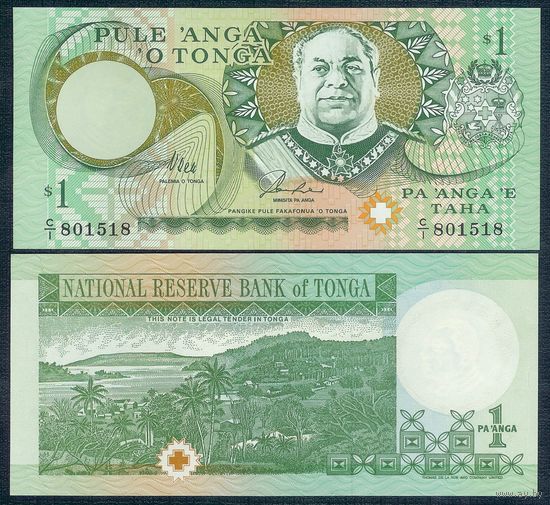 Тонга 1 паанга 1995 год, UNC