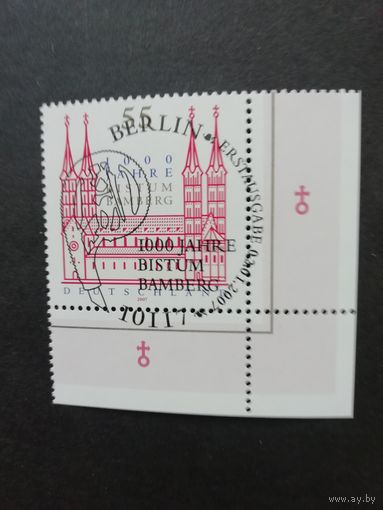 Германия. 2007 Марка "1000 лет епископству Бамберг" (гашеная с клеем) Mi.2579 каталог 1.00 евро