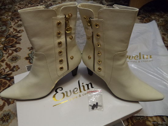 Ботинки женские EVELIN, натур. кожа, 40 р-р, новые