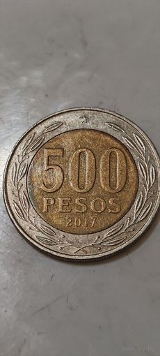 Чили 500 песо 2017