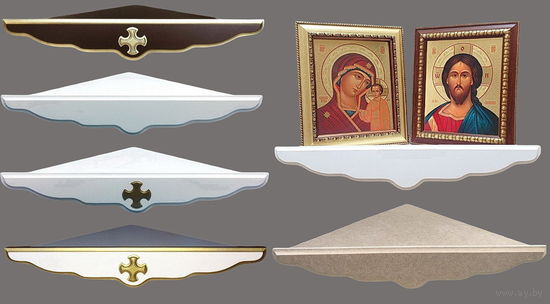 Полка для икон угловая СД