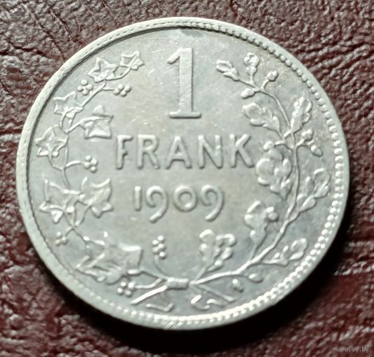 Бельгия 1 франк, 1909    DER BELGEN     ( 1-4-4 )