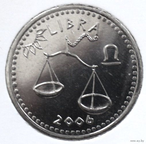 Сомалиленд 10 шиллингов 2006 год "Весы"