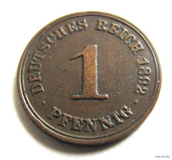 1 пфеннинг 1892 D