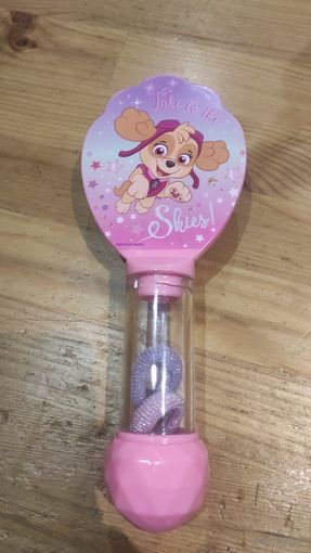 Расческа детская с резинками, Германия. Очень классная, пользовались мало, лежала в саду в шкафчике как запасная. Длина 21см.